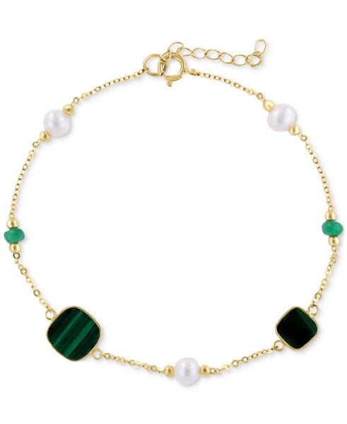 Браслет eFFY Freshwater Pearl Emerald