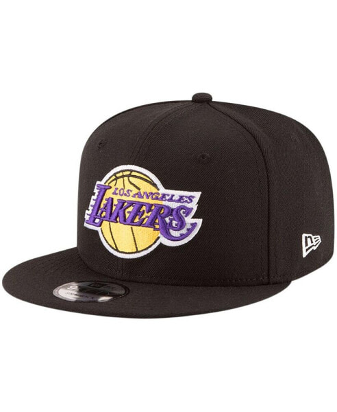 Men's Black Los Angeles Lakers Official Team Color 9FIFTY Adjustable Snapback Hat