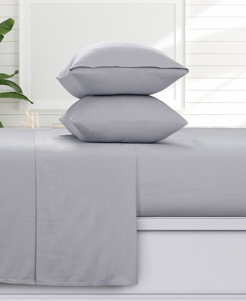 Постельное белье из фланели Azores Home solid 170-GSM Extra Deep Pocket 3 Piece Sheet Set, Twin