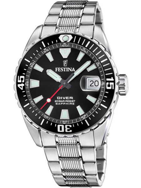 Festina F20669/3 Mens Watch Divers Watch 42mm 20ATM