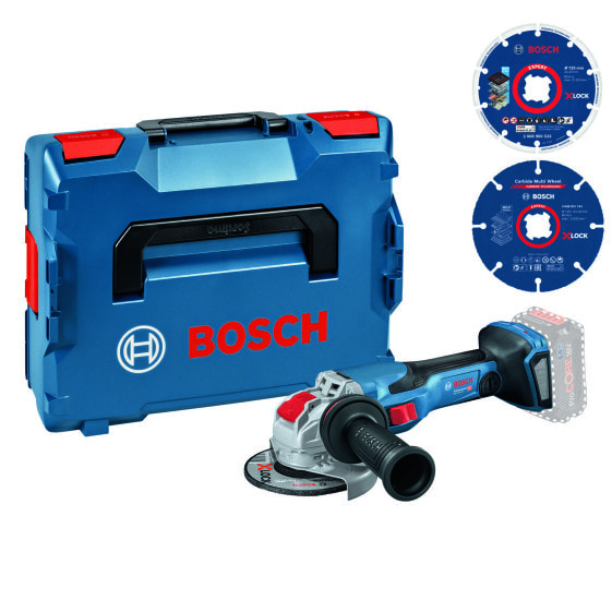 Bosch Akku-Winkelschleifer-Elektriker-Set GWX 18V-15 C BITURBO mit X-LOCK Trennscheiben