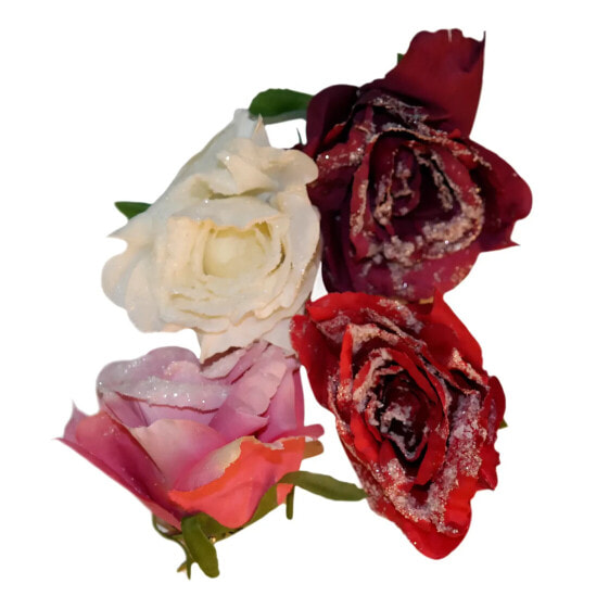 Kunstblume Rose II (4er-Set)