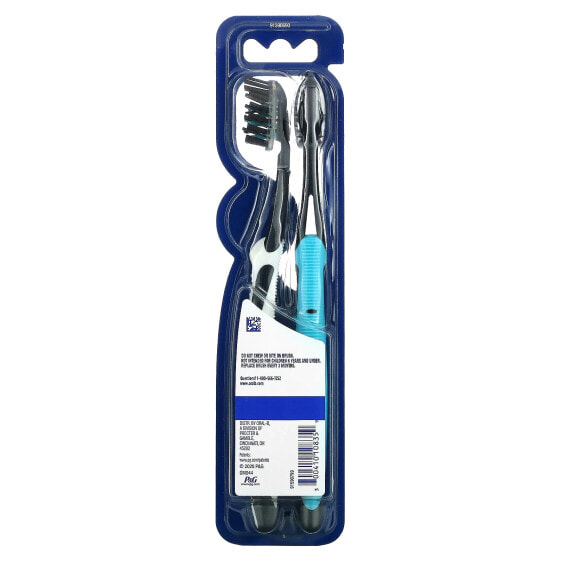 Pro-Flex Charcoal Toothbrush, Medium, 2 Pack