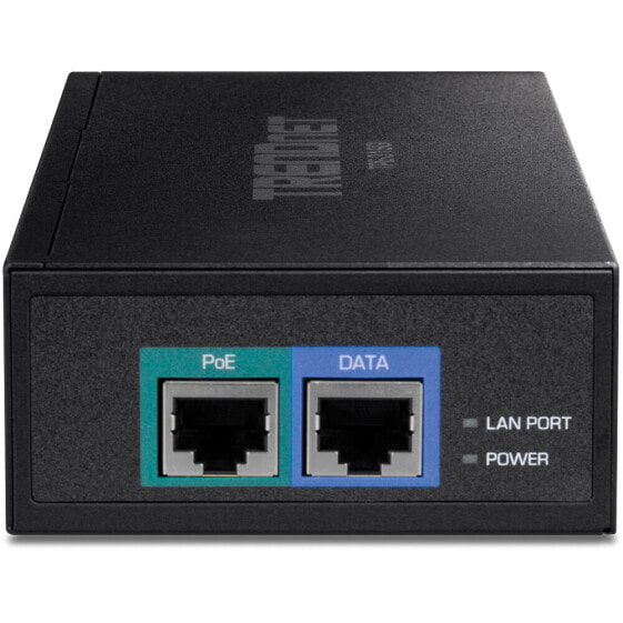 TRENDnet TPE-319GI 10G PoE++ Injector - 10 Gigabit Ethernet - 1000/10000 - IEEE 802.3 - IEEE 802.3ab - IEEE 802.3af - IEEE 802.3an - IEEE 802.3bt - IEEE 802.3bz - IEEE 802.3u - Black - 0.7 W - 90 W