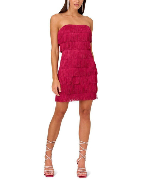 Liv Foster Fringe Cocktail Dress Women's