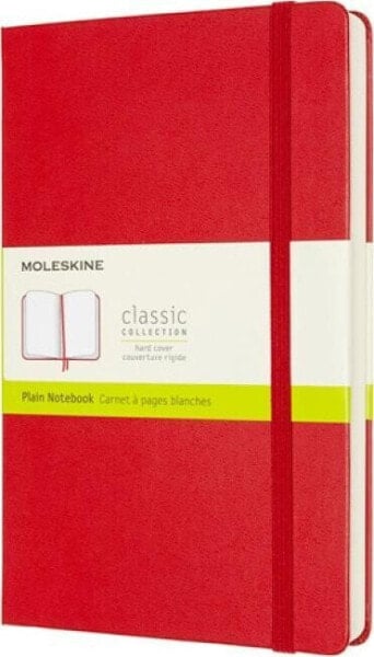 Moleskine Notes MOLESKINE Classic L (13x21 cm) gładki, twarda oprawa, scarlet red, 400 stron, czerwony