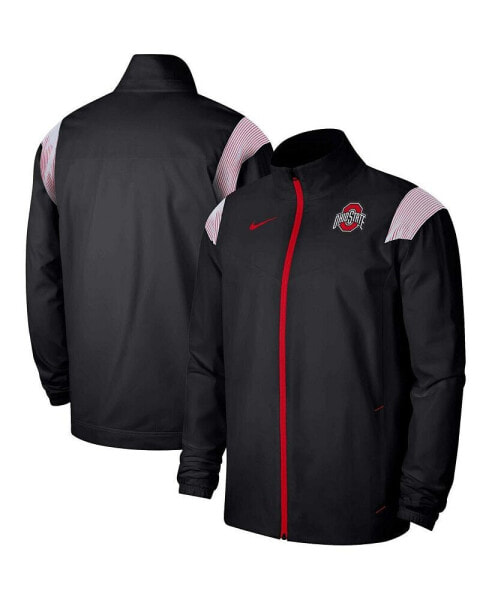 Men's Black Ohio State Buckeyes Woven Full-Zip Jacket