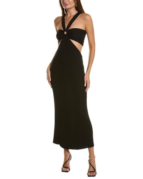 Ba&Sh Cutout Maxi Dress Women's Black 3/L