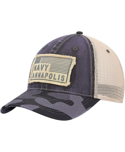 Men's Charcoal Navy Midshipmen OHT Military-Inspired Appreciation United Trucker Snapback Hat