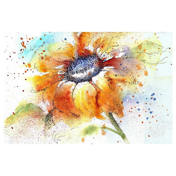 Vliestapete Painted Sunflower