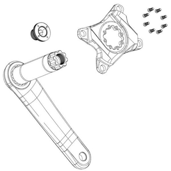 SRAM M18/M30 Self Extracting Crank Arm Bolt Kit Screw