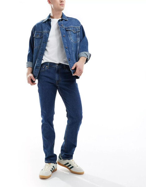 Levi's 511 slim fit performance cool denim jeans in mid blue