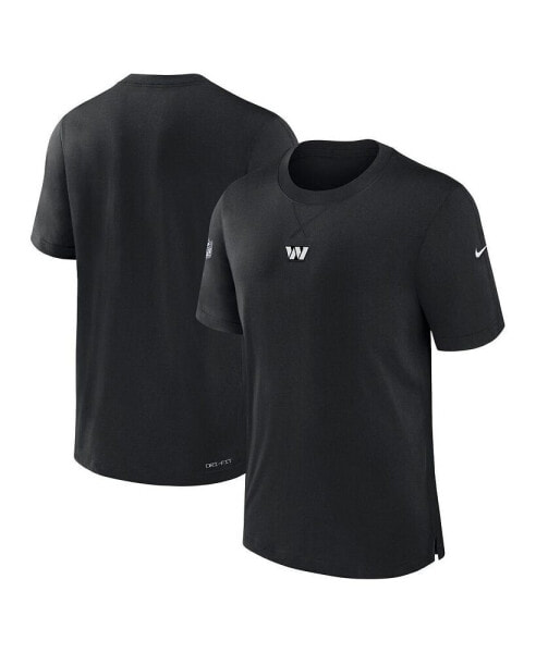 Men's Black Washington Commanders 2023 Sideline Performance T-shirt