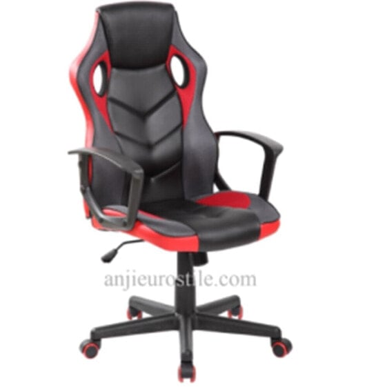 Компьютерное кресло DKD Home Decor с изголовьем 61 x 62 x 117 см Красное Чёрное