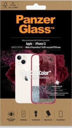 Чехол для смартфона PanzerGlass ClearCase с антибактериальным покрытием для iPhone 13 в цвете Strawberry - Гарантия безопасности. Простые выплаты. Бесплатная доставка от 170 злотых.