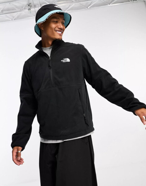 The North Face Polartec 100 1/4 zip heavyweight fleece in black