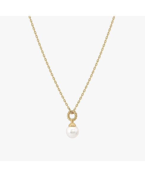 Bearfruit Jewelry marie Cultured Pearl Charm Necklace
