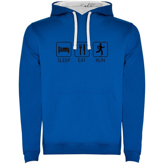 KRUSKIS Sleep Eat And Run Two-Colour hoodie