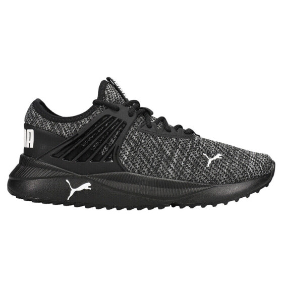 Puma Pacer Future Knit Mu Lace Up Mens Black Sneakers Casual Shoes 384839-02