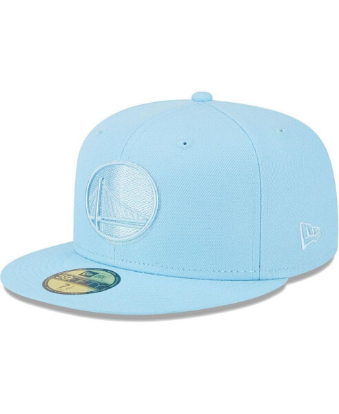 Men's Powder Blue Golden State Warriors Spring Color Pack 59FIFTY Fitted Hat