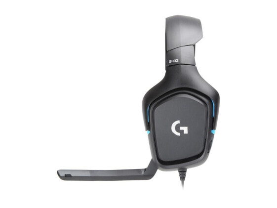 Logitech G432 3.5mm/ USB Connector Circumaural 7.1 Surround Sound Wired Gaming H