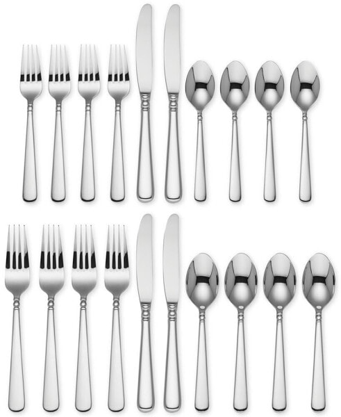 20-Pc. Pearl Platinum Flatware Set, Service for 4