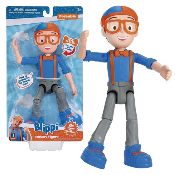 Игровая фигурка TOY PARTNER Blippi Figure Interactive Jazwares Blippi's Adventures (Приключения Блиппи)