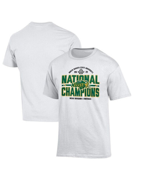 Men's White NDSU Bison 2021 FCS Football National Champions Locker Room T-shirt