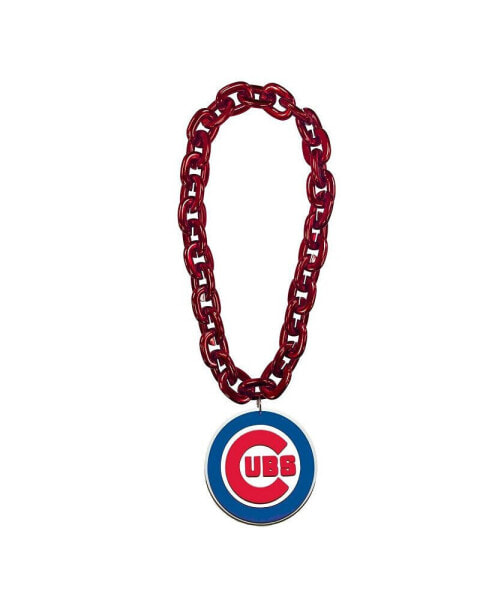 FanFave men's and Women's Red Chicago Cubs Team Logo Fan Chain