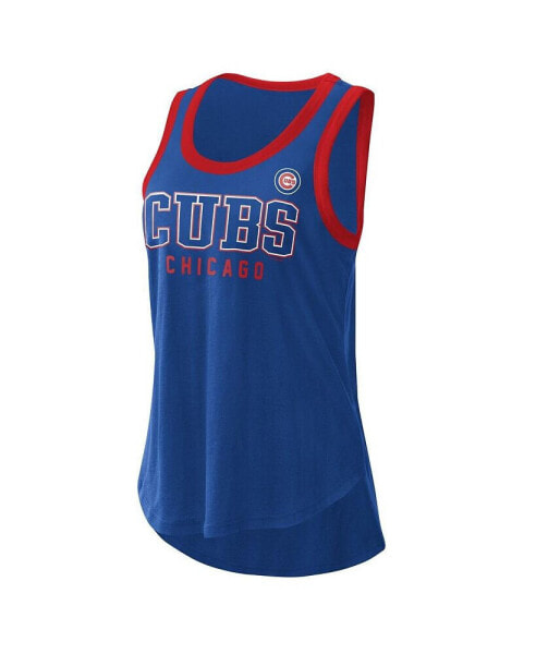 Women's Royal Chicago Cubs Clubhouse Tank Top