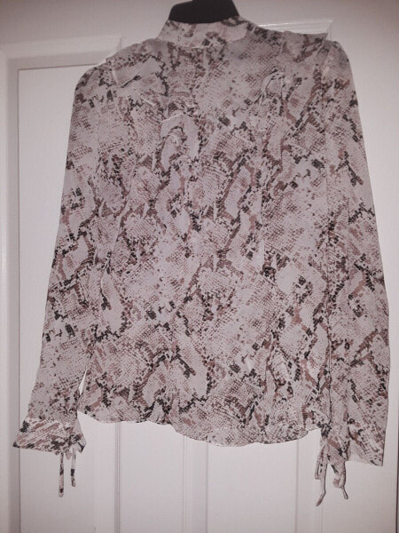 Блузка с рюшами Karen Millen Розово-мультиколорная
