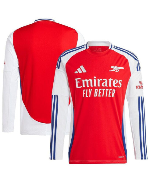 Men's Red Arsenal 2024/25 Home Long Sleeve Replica Jersey