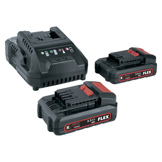 Flex Akku-Starter-Set P-Set 22 Q, 2x 2,5 Ah/ 18 V + Ladegerät