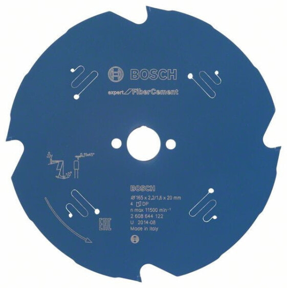 Bosch 2 608 644 122 - Cement - 16.5 cm - 2 cm - 1.6 mm - 11500 RPM - 2.2 mm