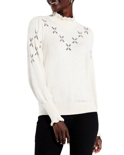 Nic+Zoe Pointelle Pip Sweater Women's