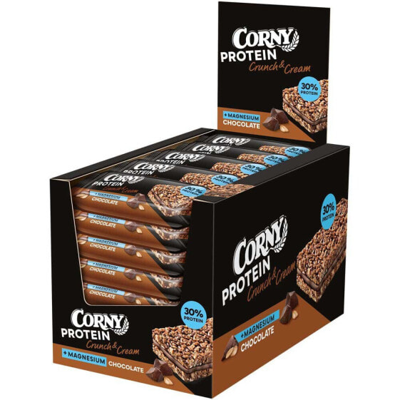 Протеиновые батончики CORNY с шоколадом и 30% протеинов 24 шт. х 35 г (специальное питание для спортсменов)
