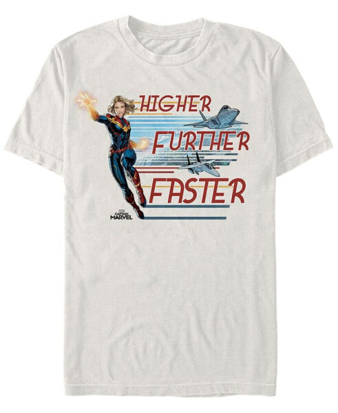 Marvel Men's Captain Marvel Jet Streams Short Sleeve T-Shirt