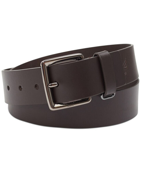 Men's Leather Belt with Keeper Ring