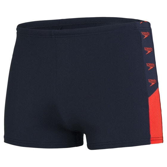 Черные мужские шорты плавательные Speedo Boom Logo Splice Swim Boxer