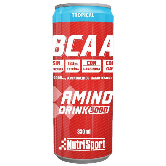 Безалкогольный спортивный напиток Nutrisport Amino Drink 5000 с кофеином 330 мл 1 штук Тропический напиток