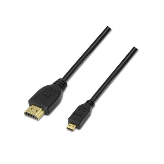 AISENS Micro HDMI To HDMI High Speed+Ethernet M/M 80 cm