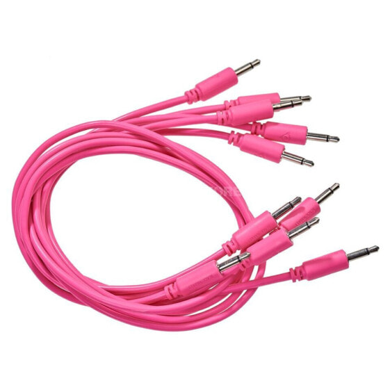 Black Market Modular Patch Cables 90mm Pink (5-Pack)