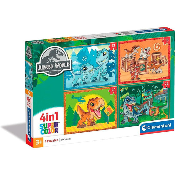 CLEMENTONI Puzzle 4 In 1 (12. 16. 20. 24 Pieces) Jurassic World
