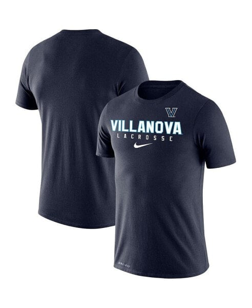 Men's Navy Villanova Wildcats Lacrosse Legend 2.0 Performance T-shirt