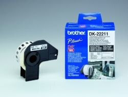 Brother White Continuous Film Tape - Black on white - 1 pc(s) - DK - Black - White - Direct thermal - Brother