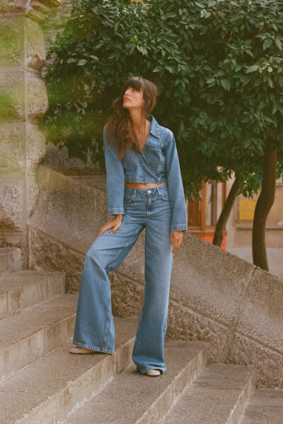 CROP DENIM SHIRT Z1975