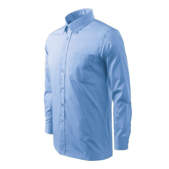 Malfini Style LS M MLI-20915 blue shirt