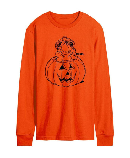 Men's Garfield Pumpkin Long Sleeve T-shirt
