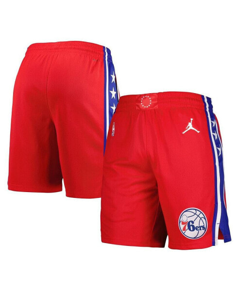 Jordan Brand Men's Red Philadelphia 76ers 2022/2023 Statement Edition Swingman Performance Shorts