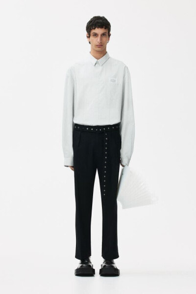 Wool Pants with Belt